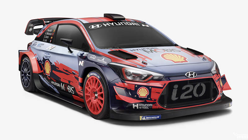 «Hyundai» представляет поразительную новую ливрею WRC на сезон-2019