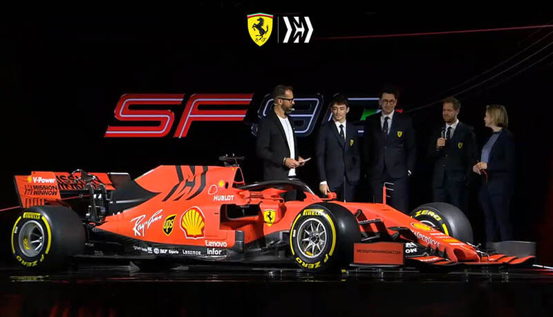 «Феррари» презентовала свою машину Ф1 на сезон-2019