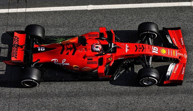 Леклерк продолжил доминирование «Феррари», Гасли разбил машину на тестах в Барселоне