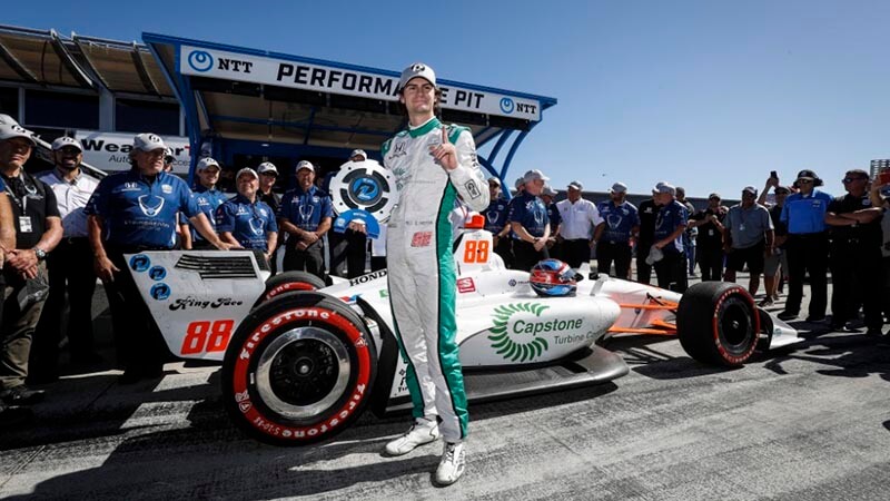 Херта завоевал поул для финальной гонки IndyCar на трассе Лагуна Сека