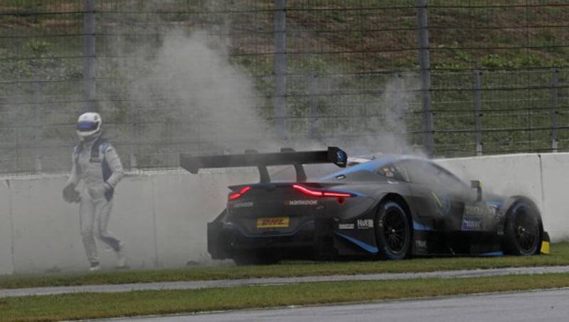 Тяжелый сезон DTM для «R-Motorsport» заканчивается сгоревшей машиной