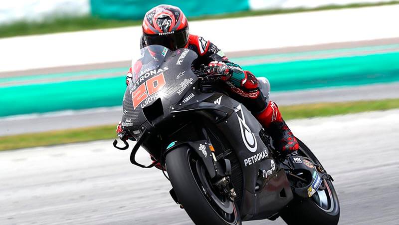 Квартараро вновь быстрейший на тестах Moto GP в Сепанге