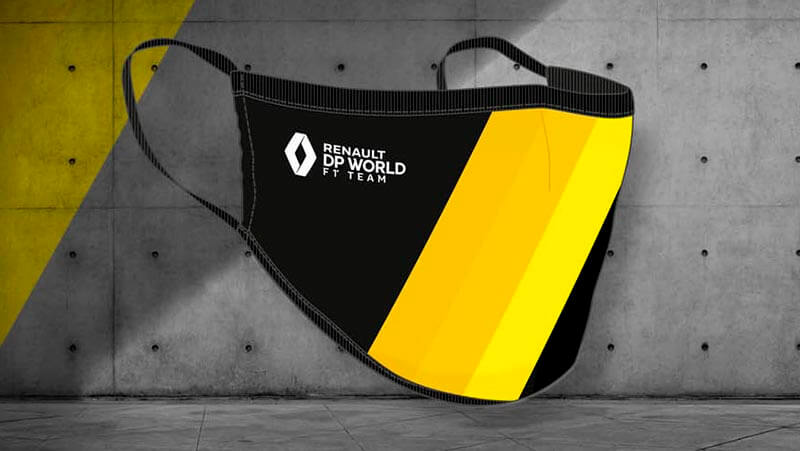 «Рено» — первая команда Ф1, добавившая маски против Covid-19 в свой магазин