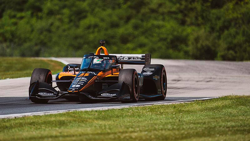 О’Уорд завоевал первый поул в серии IndyCar для второй гонки на «Road-America»