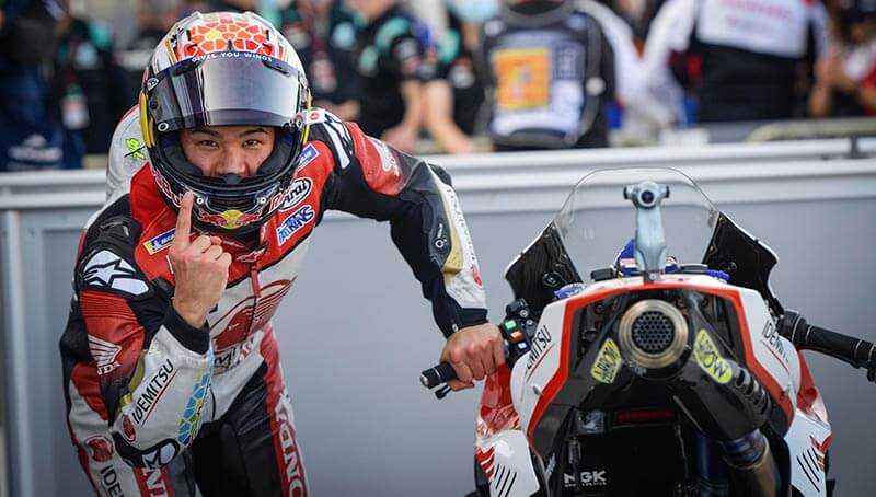 Накагами завоевал дебютный поул в Moto GP для Гран-при Теруэля