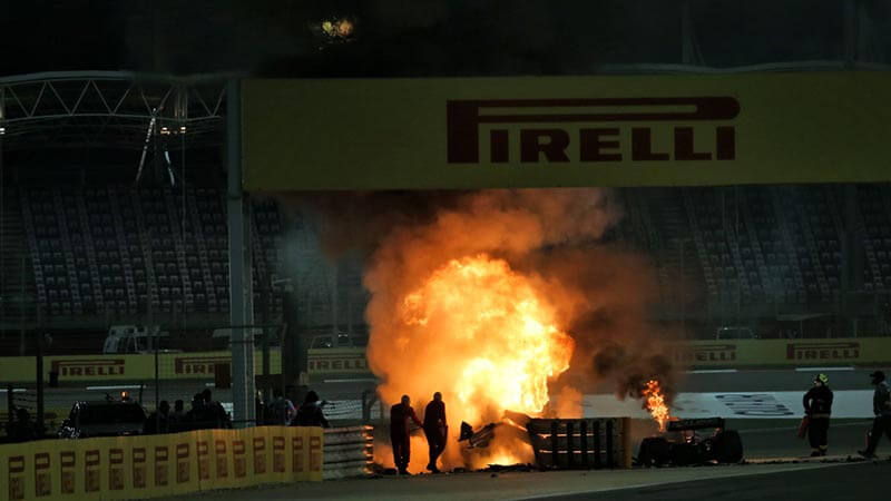 «Мы никогда не видели такого большого пожара»: водитель медицинской машины FIA об аварии Грожана