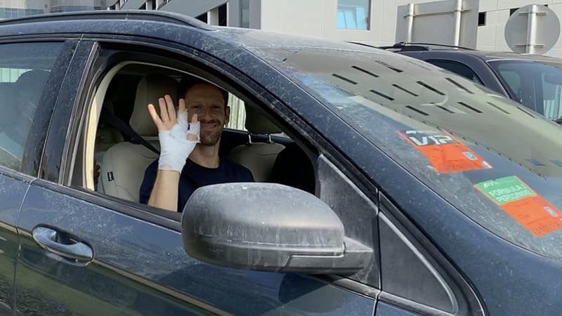 Грожан выписан из больницы спустя три дня после аварии в Бахрейне
