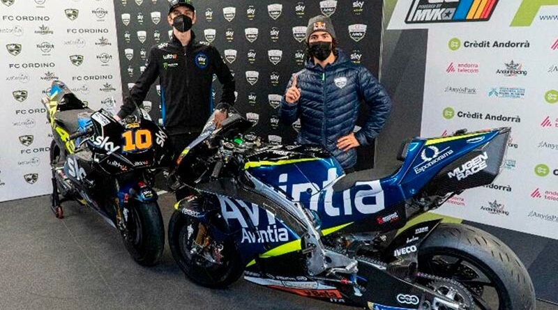 Bastianini i Marini avintia esponsorama racing motogp