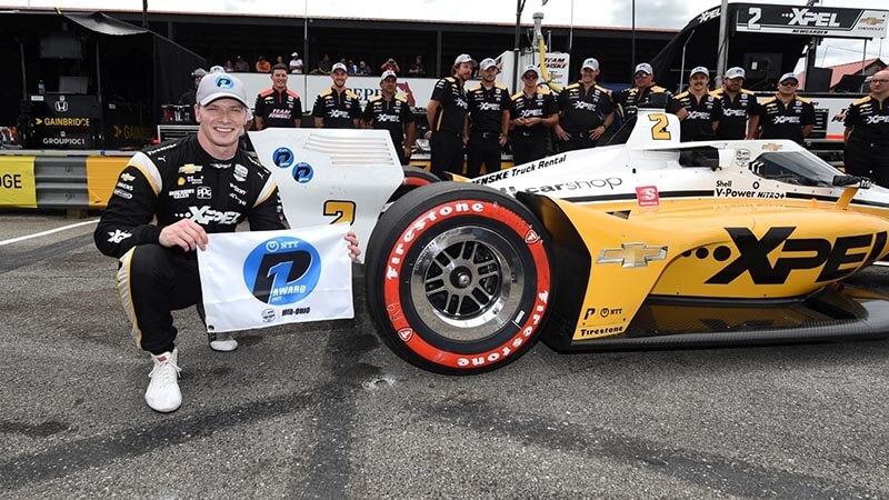Ньюгарден завоевал поул для гонки IndyCar в Мид-Огайо
