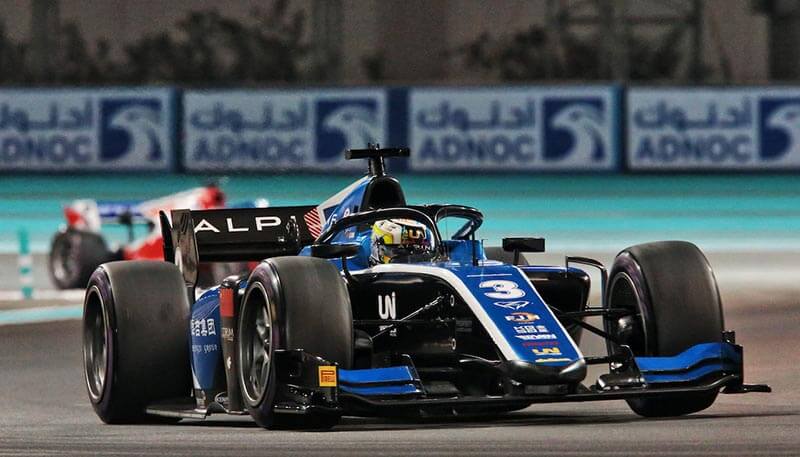 Чжоу одержал четвертую победу в сезоне Ф2 в Абу-Даби