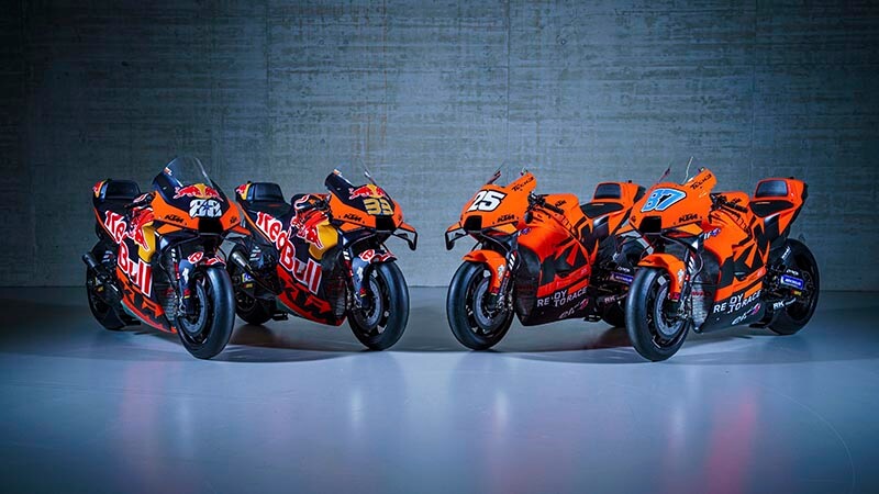 KTM и «Tech3 Racing» представили ливреи Moto GP на 2022 год