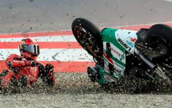 Стартовая авария Moto GP в спринте Индии: гоночный инцидент без штрафов
