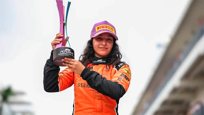 Хамда Аль-Кубаиси выиграла вторую гонку F1 Academy в Остине