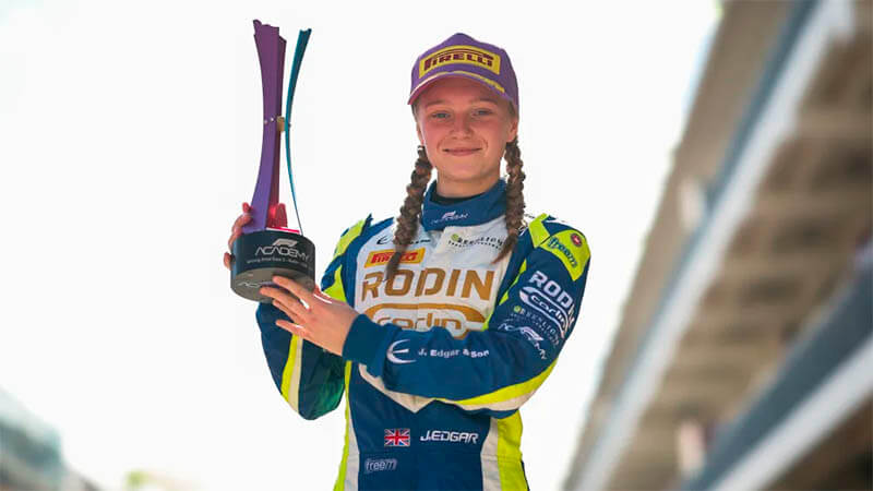 Эдгар выиграла финальную гонку F1 Academy в Остине