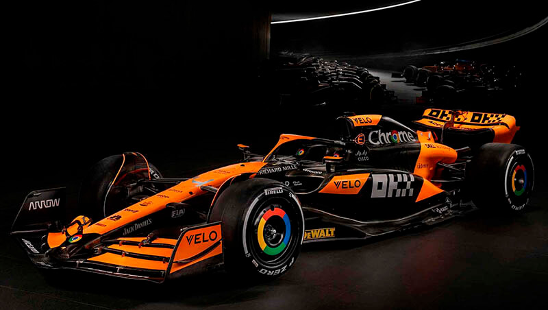 «McLaren» представил ливрею в преддверии презентации машины 2024 года
