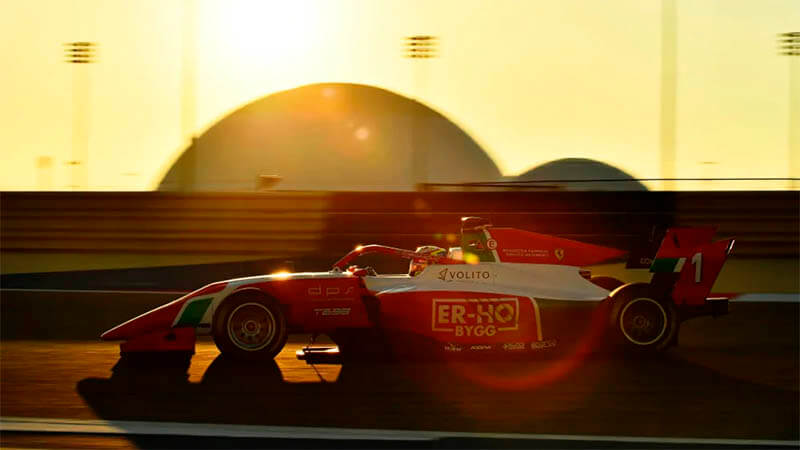 Dino Beganovic PREMA Racing test f3 bahrain