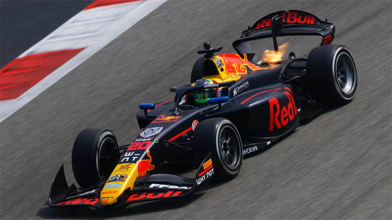 Isack Hadjar Campos Racing test f2 bahrain