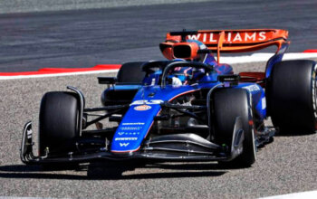 albon williams f1 test bahrain