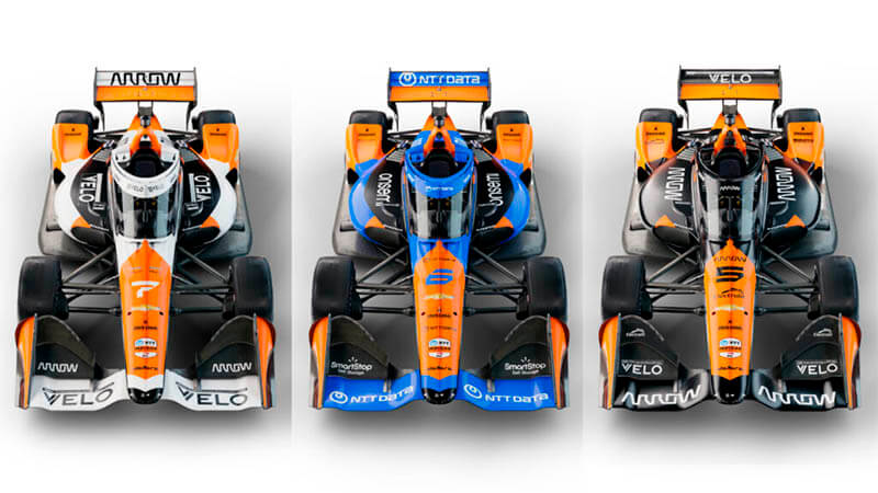 «Arrow McLaren» представила три ливреи для сезона IndyCar 2024 года