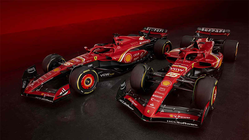 «Ferrari» представила свою новую машину Формулы-1 на сезон 2024 года