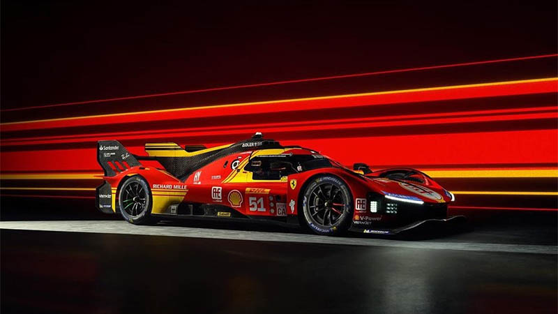 «Ferrari» показала обновленную ливрею гиперкара для сезона WEC 2024 года