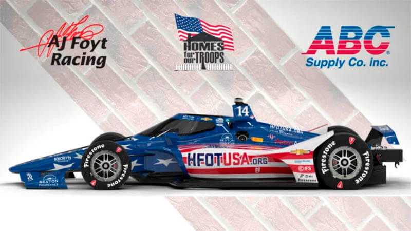 Ливрея американского флага возвращается для участия в Инди-500 с «AJ Foyt»