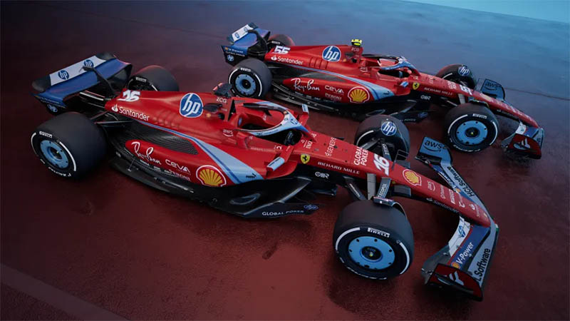 «Ferrari» представила обновленную синюю ливрею для Гран-при Майами