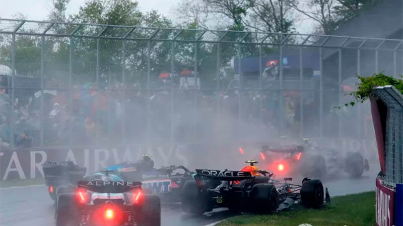 perez red bull f1 race crash fia canadian gp1