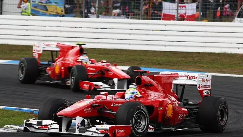 Felipe Massa Fernando Alonso Germany 2010