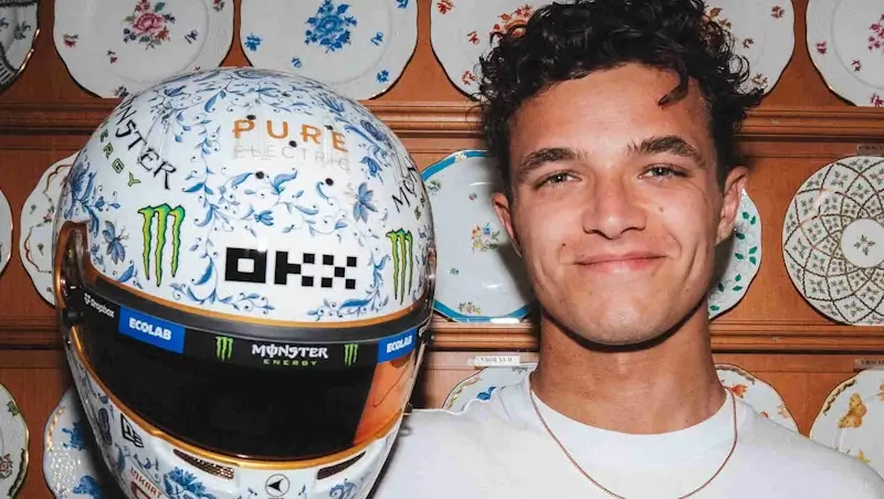 Норрис необычным образом подшутил над ситуацией с Ферстаппеном