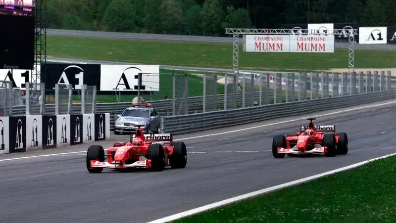 Michael Schumacher Rubens Barrichello 2002 Austria