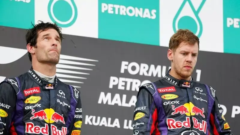 Sebastian Vettel Mark Webber Malaysia 2013