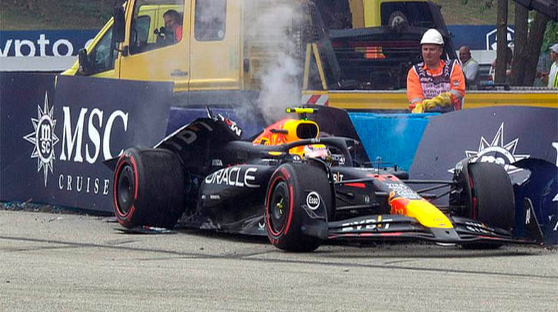 perez red bull f1 qualification crash