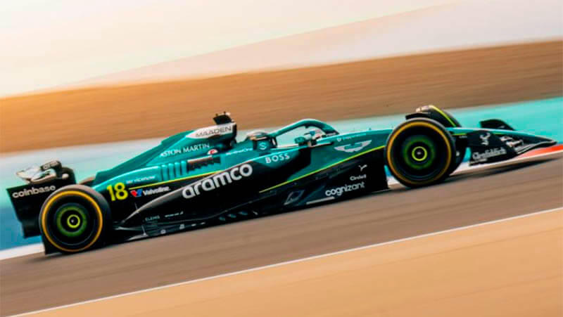 f1 aston martin bahrain car 2025 test