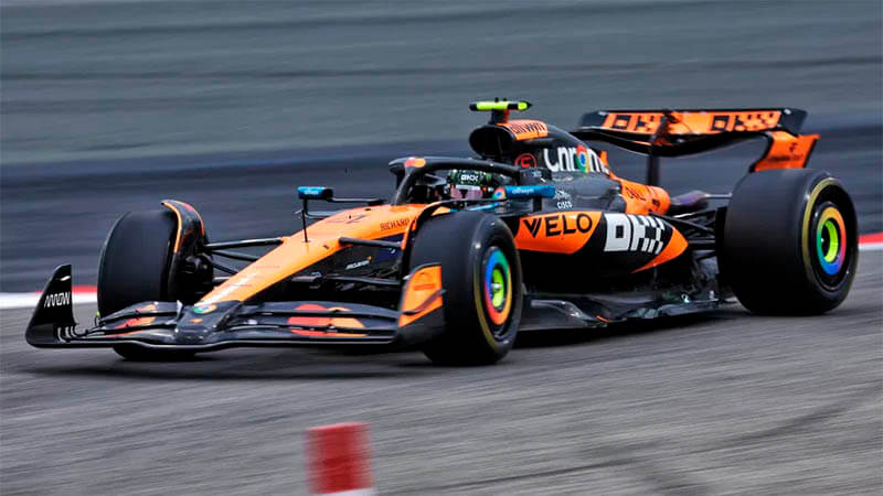 f1 mclaren norris test barhrain