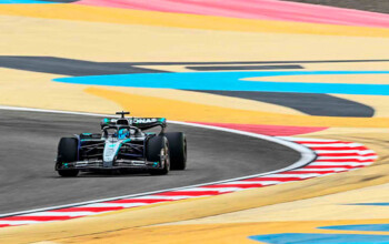 f1 russell mercedes bahrain test