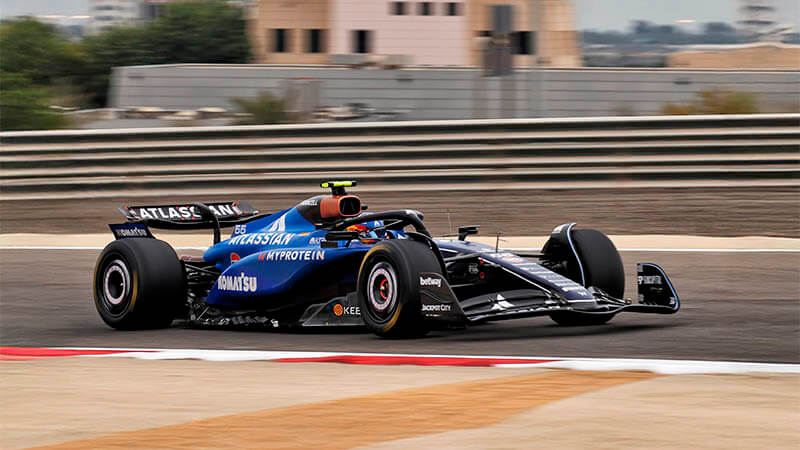 f1 williams sainz bahrain test