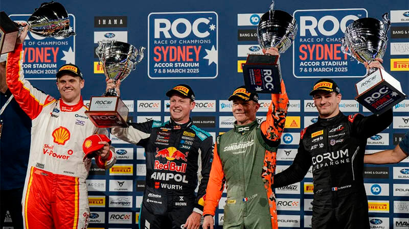 race of champions sydney podium