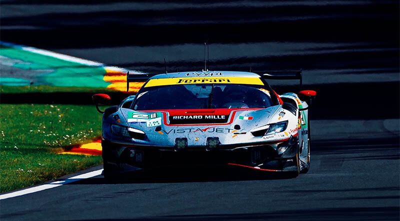6h spa race vista ferrari af corse wec