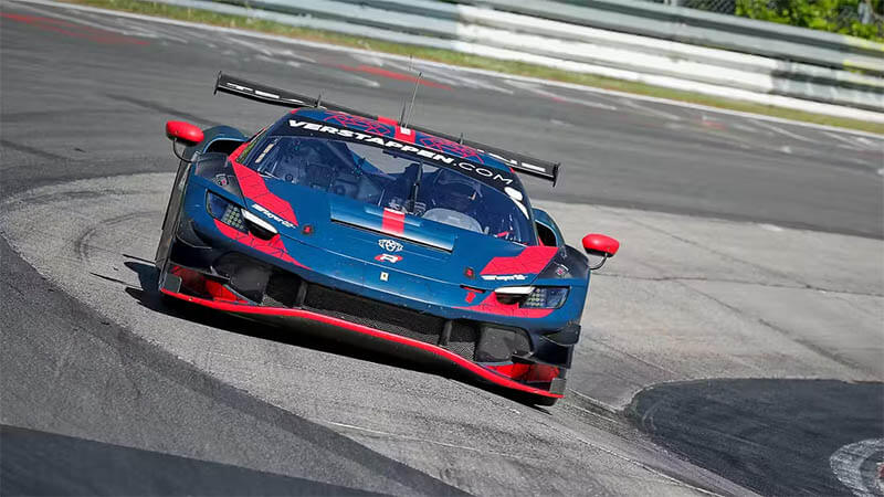 ferrari 296 gt3 test nurburgring verstappen1