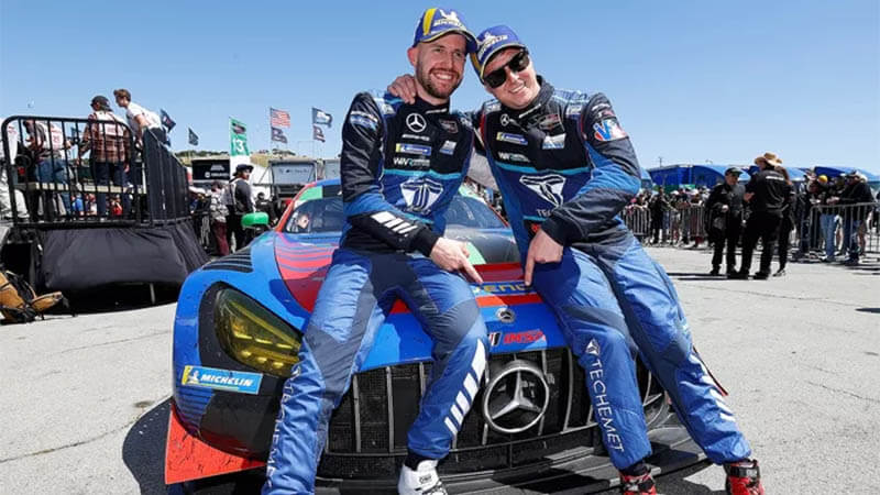 imsa laguna seca race mercedes winward racing