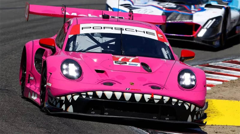 imsa laguna seca race porsche ao racing
