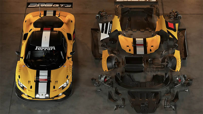 Ferrari 296 GT3 Evo car3