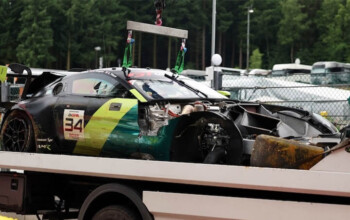 Walkenhorst Motorsport aston martin 24spa crash