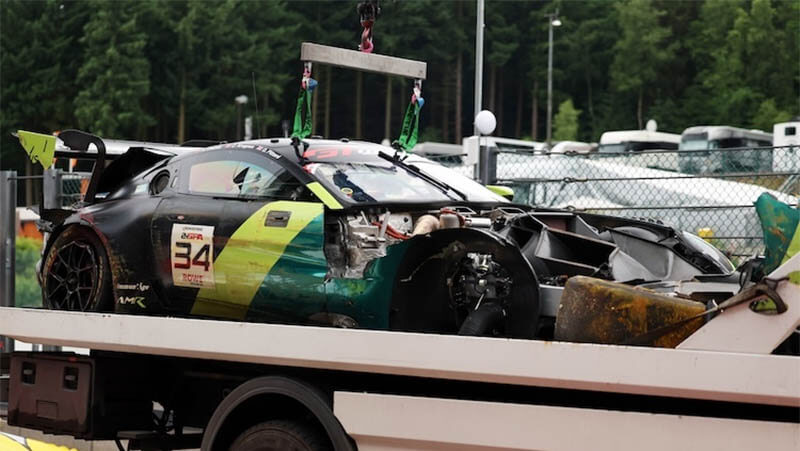«Walkenhorst Motorsport» снялась с 24 часов Спа после серьезной аварии (ВИДЕО)