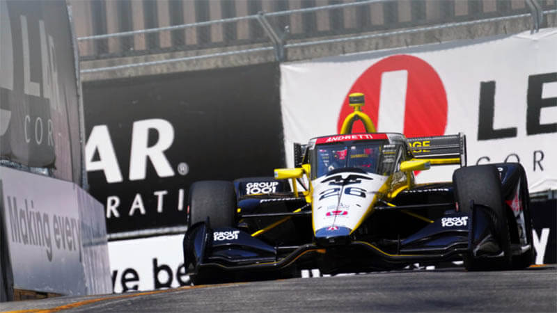 Херта завоевал поул-позицию для гонки IndyCar в Детройте
