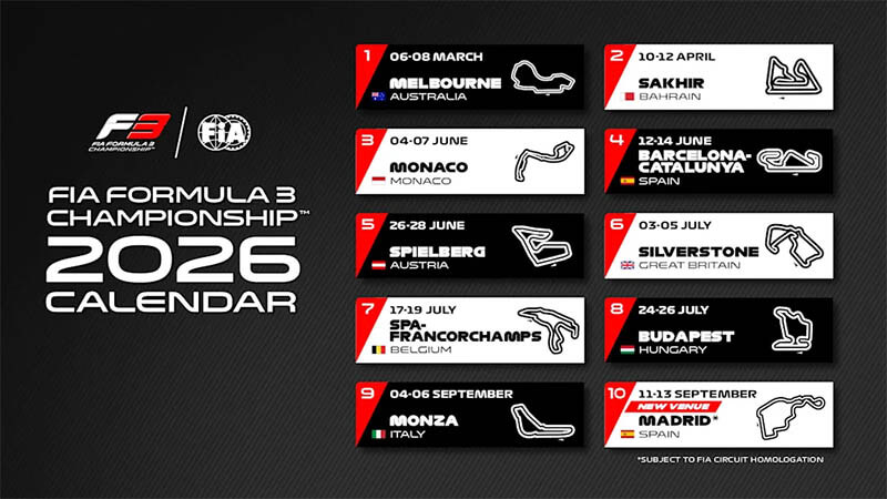 f3 race calendar 2026