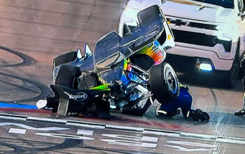 indycar wwtr race crash newgarden penske