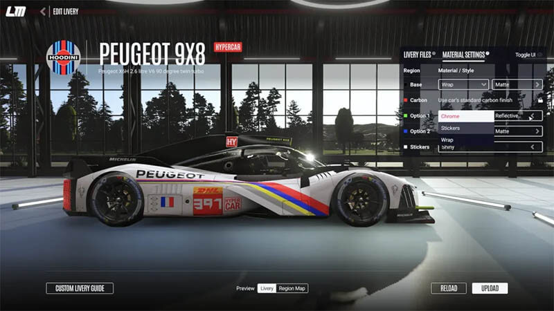 le mans ultimate game livery
