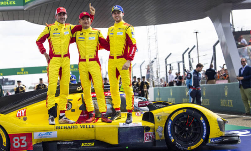 wec lemans24 ferrari af corse kubica1